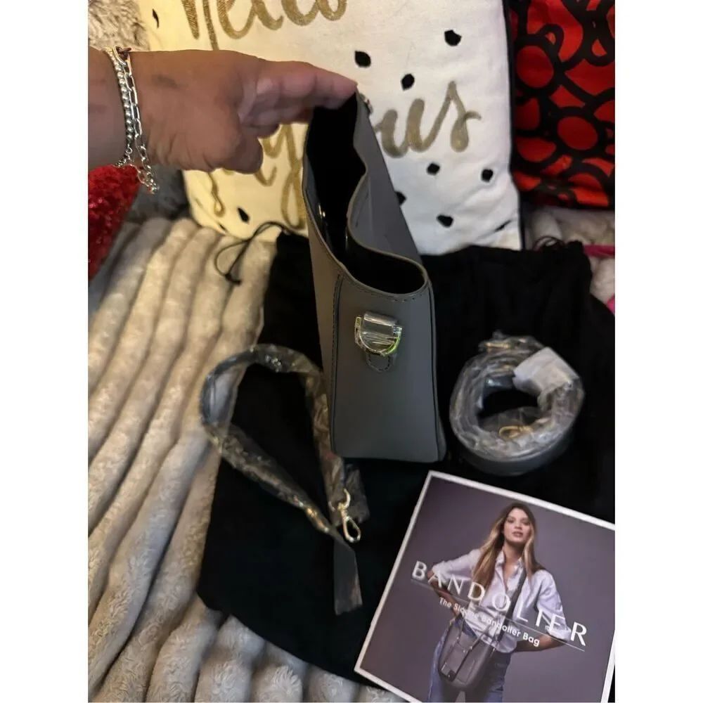 Bandolier Sloane Grey Convertible Crossbody Bag Crossbody Strap Wristlet & More — image 4 of 8